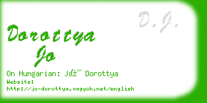 dorottya jo business card